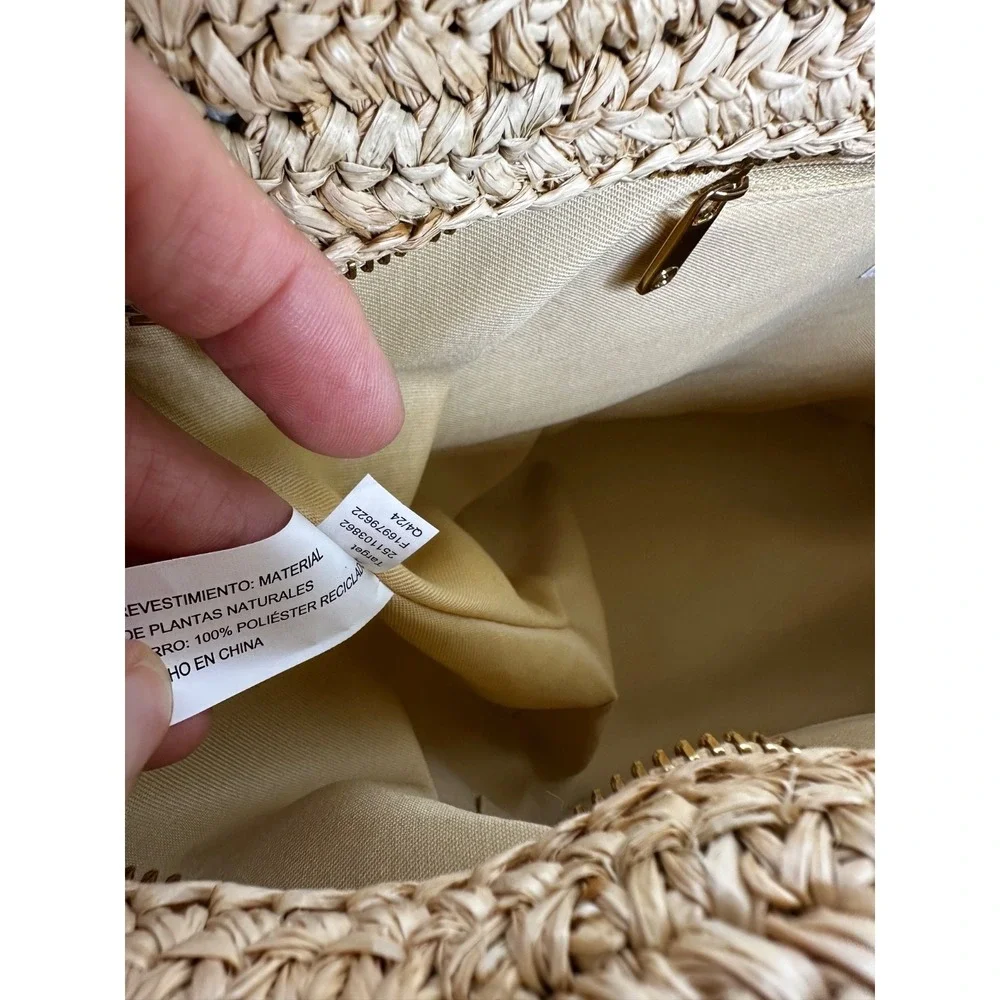 Kate Spade New York x Target Raffia Bow Tote Bag Straw Beach Coastal